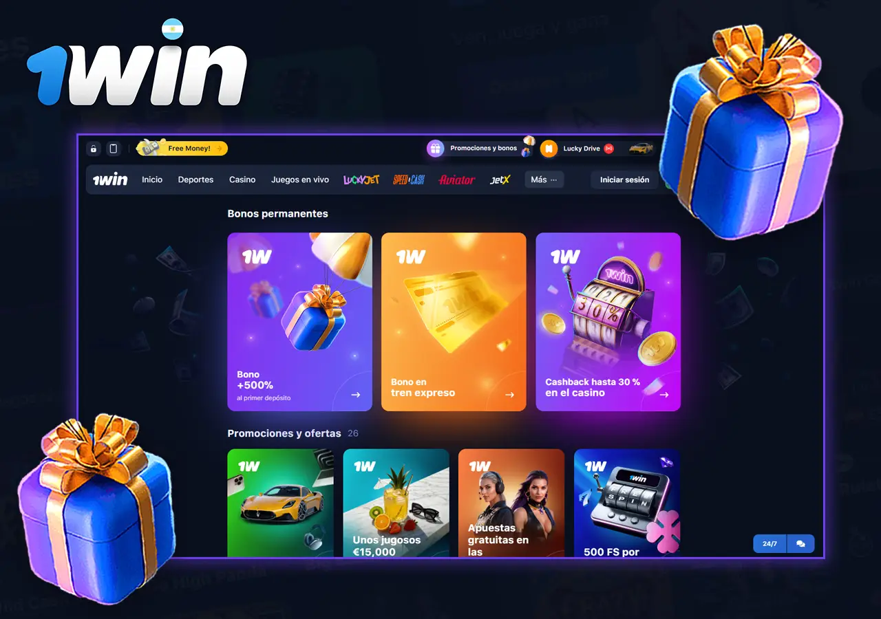 Información sobre el programa de bonificaciones 1win