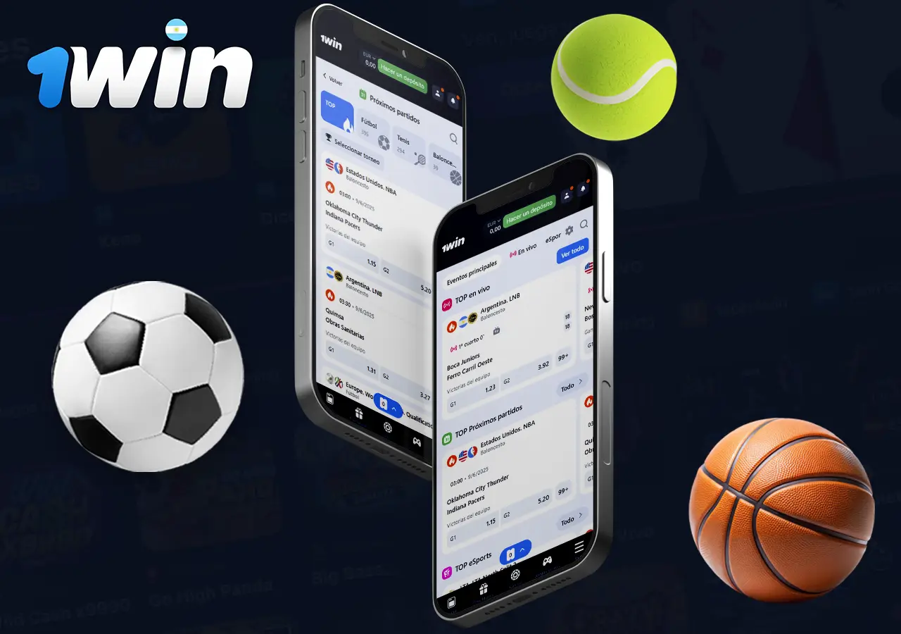 ¿Cuáles son las opciones de apuesta en la aplicación 1win?